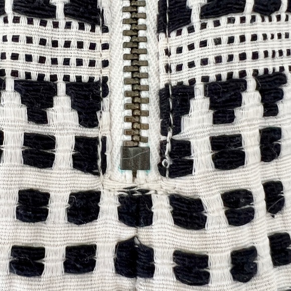 LOFT bohemian pencil skirt off-white and black size 2P - Picture 4 of 9